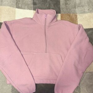 TNA 1/2 Zip Fleece Sweater Size XS Cropped